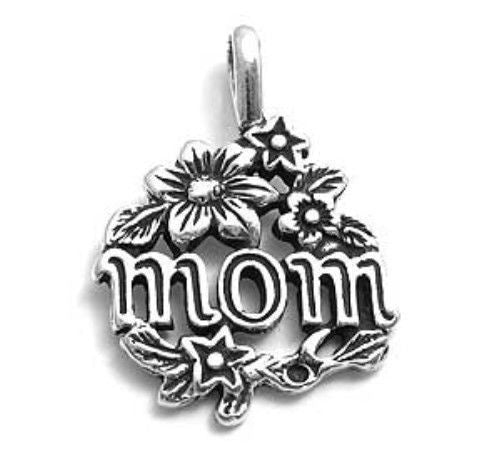 Sterling Silver "Mom" Flower-Ringed Wholesale1