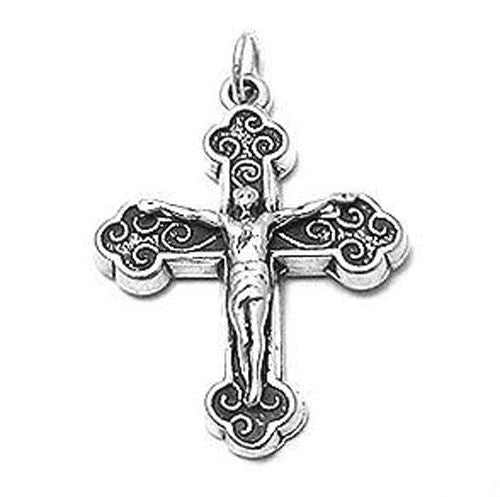 french-cross-crucifix-with-filigree-in-sterling-silver