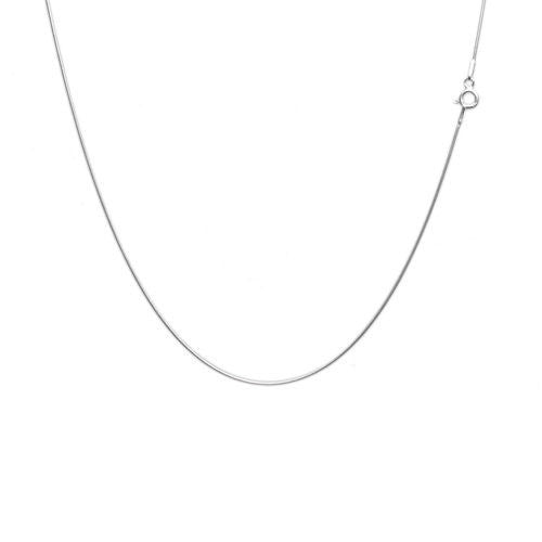 Sterling Silver Diamond Cut Snake Chain Necklace 0.80mm (Gauge 015). Available in 3 Lengths.