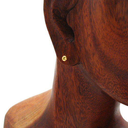 14k Gold Over Round Ball Post Earrings 5mm | Wholesale Sterling Silver Jewelry | Alternate