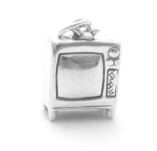 Cool 3D TV Charm | Wholesale 925 Sterling Silver Pendant - Jewelry | Main