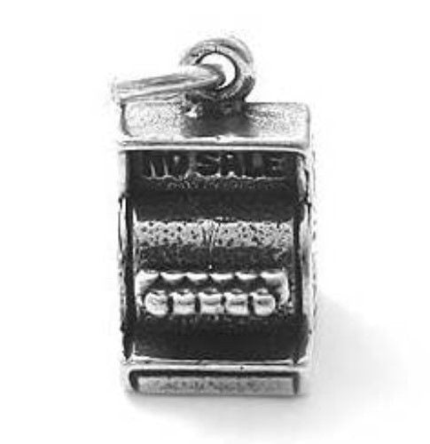 Exquisite 3D Cash Register Charm | Wholesale 925 Sterling Silver Charms | Main