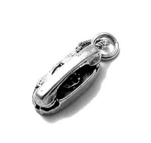 3D Princess Telephone Charm | Wholesale 925 Sterling Silver Charms - Jewelry | Main