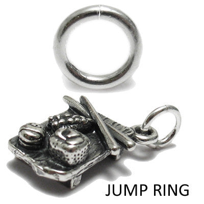 5mm small jump rings for attaching charms | Wholesale 925 Sterling Silver Jewelry | Illustration photo