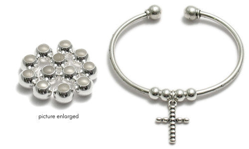 6mm big hole spacer beads for jewelry making | Wholesale 925 Sterling Silver Jewelry | Bracelet photo