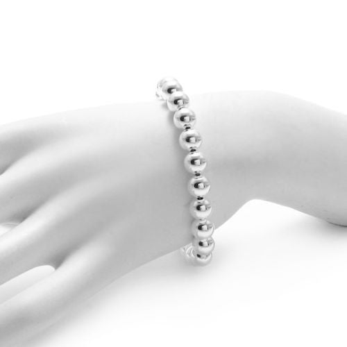 Classic 7.5" Bead Bracelet - 8mm | Wholesale Sterling Silver Jewelry | Alternate