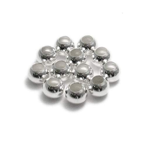 Sterling Silver 8mm Big Hole Spacer Beads for Jewelry Making.Wholesale -  925Express