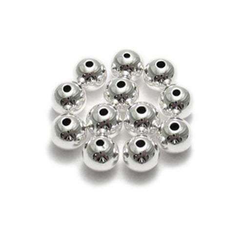 6mm spacer beads for jewelry making | Packet of 12 | Wholesale 925 Sterling Silver Jewelry