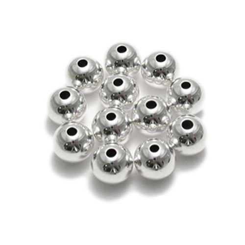 8mm spacer beads for jewelry making | Packet of 12 | Wholesale 925 Sterling Silver Jewelry