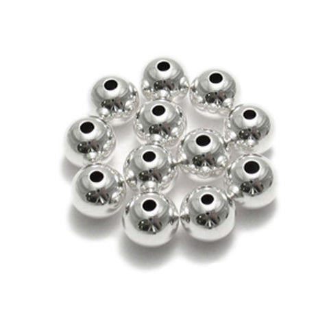 8mm spacer beads for jewelry making | Packet of 12 | Wholesale 925 Sterling Silver Jewelry