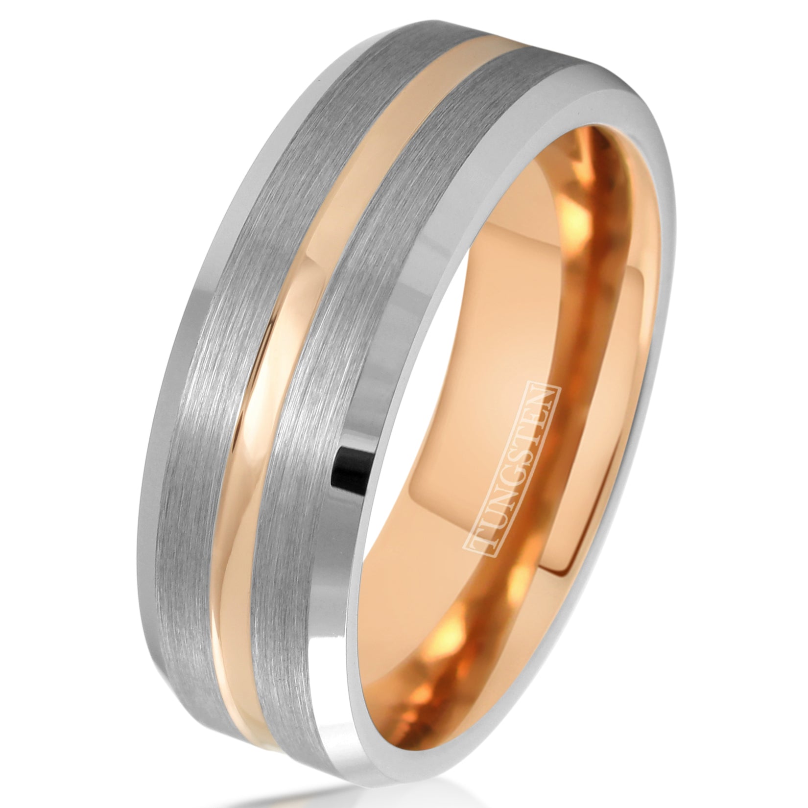 Men's Fishing Line Wedding Band - The Fishing Line Ring, 8mm Width, 11.5 | Northern Royal