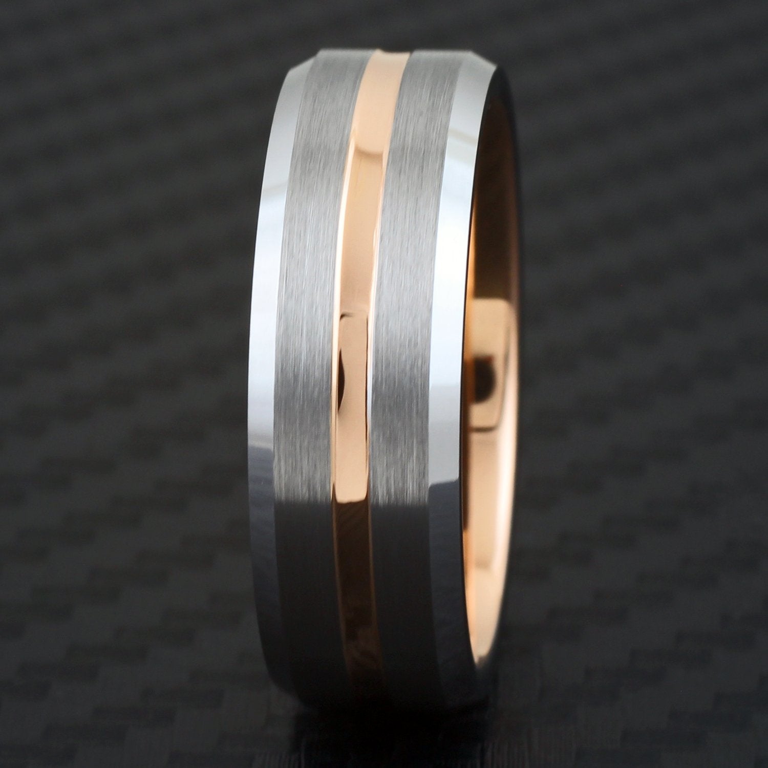 Men's Fishing Line Wedding Band - The Fishing Line Ring, 8mm Width, 11.5 | Northern Royal