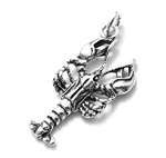 Adorable Lobster Charm in 3D. Sterling Silver