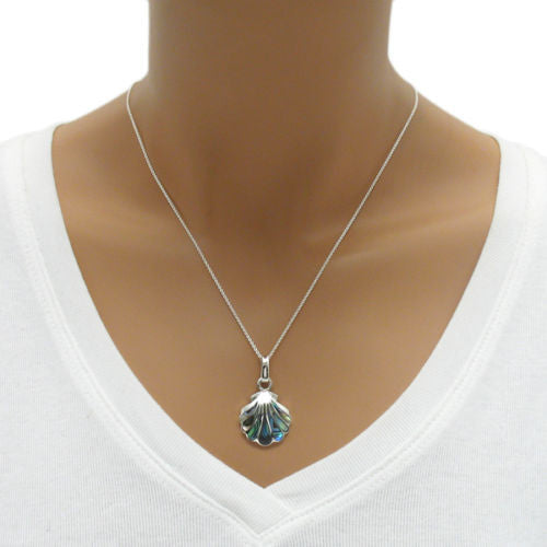 Whimsical Abalone Shell Design Pendant | Wholesale 925 Sterling Silver Pendant - Jewelry | Alternate