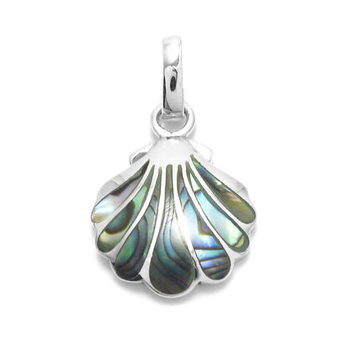 Whimsical Abalone Shell Design Pendant | Wholesale 925 Sterling Silver Pendant - Jewelry | Alternate