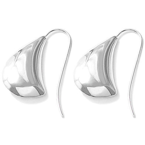 Artistic sail inspired hanging earrings | Wholesale 925 Sterling Silver Jewelry | Item photo