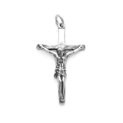 Simple Crucifix Cross Pendant | Wholesale 925 Sterling Silver Pendant - Jewelry | Main