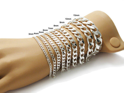 Extraordinary Cuban Link Chain Bracelet - 10 Inch | Wholesale 925 Sterling Silver Jewelry | Main