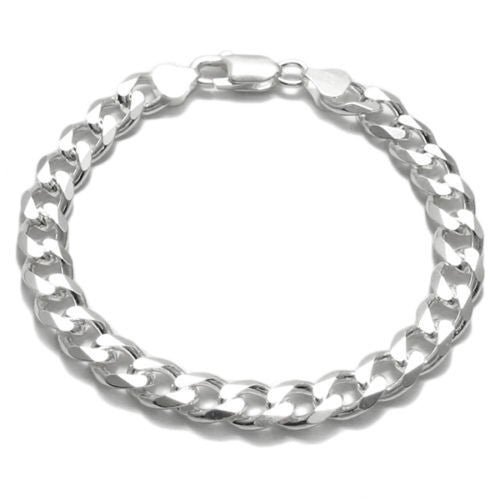 Lovely Cuban Link Chain Bracelet 8mm (220 Gauge) | Wholesale 925 Sterling Silver Jewelry | Main