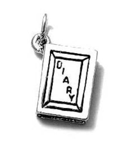 Classy Diary Charm | Wholesale 925 Sterling Silver Charms - Jewelry | Main