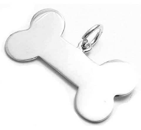 Adorable Dog Bone Engravable Pendant | Wholesale 925 Sterling Silver Jewelry | Main
