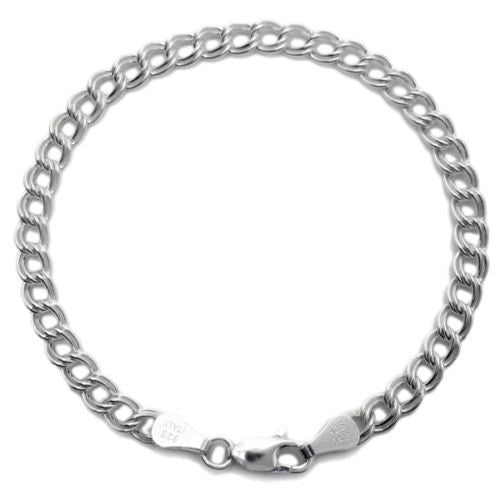 Charming Double Link Charm Bracelet 5mm 070 Gauge - 3 Lengths | Wholesale Sterling Silver Jewelry | Main