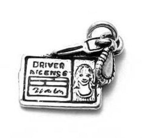 Exquisite Driver's License (Female) Charm | Wholesale 925 Sterling Silver Charms - Jewelry | Main
