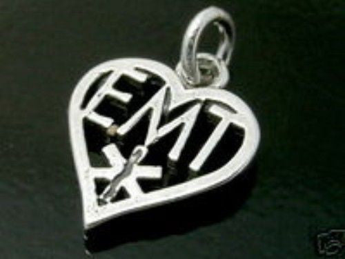 Wonderful EMT Heart Logo Charm. Wholesale Sterling Silver Charms -  Jewelry