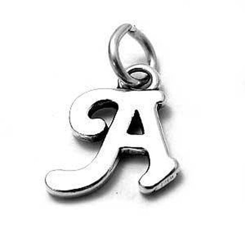 Gorgeous Fancy Initial A Charm | Wholesale 925 Sterling Silver Jewelry | Alternate