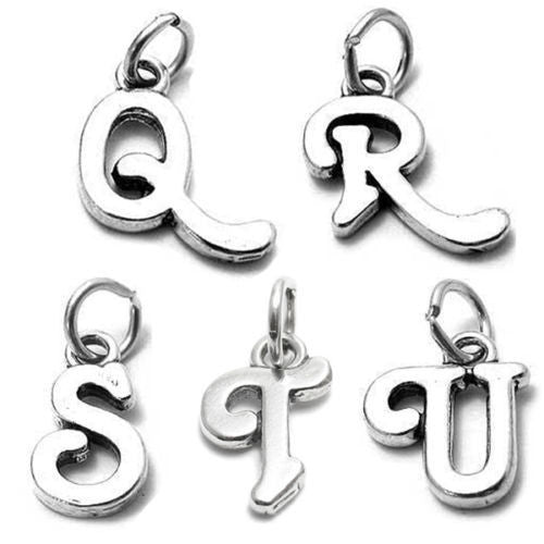 Gorgeous Fancy Initial Charm | Wholesale 925 Sterling Silver Jewelry | Alternate