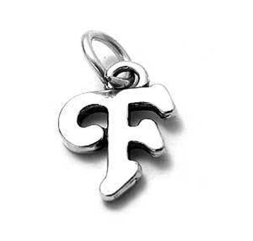 Gorgeous Fancy Initial F Charm | Wholesale 925 Sterling Silver Jewelry | Alternate