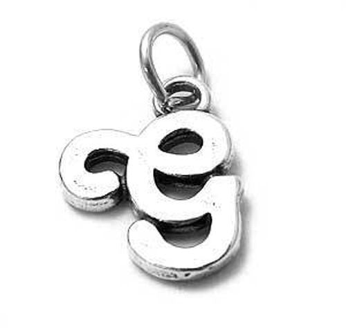 Gorgeous Fancy Initial G Charm | Wholesale 925 Sterling Silver Jewelry | Alternate