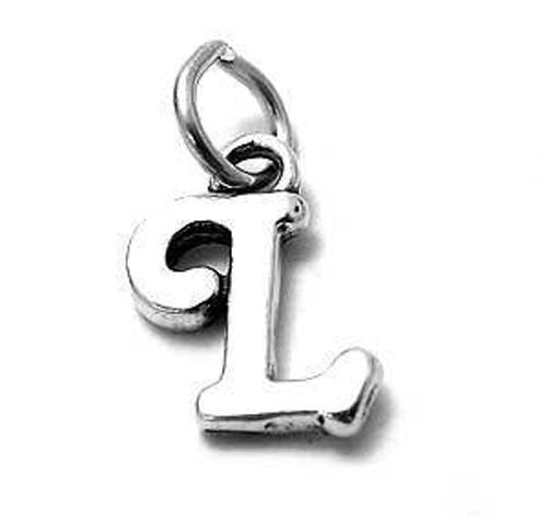 Gorgeous Fancy Initial L Charm | Wholesale 925 Sterling Silver Jewelry | Alternate