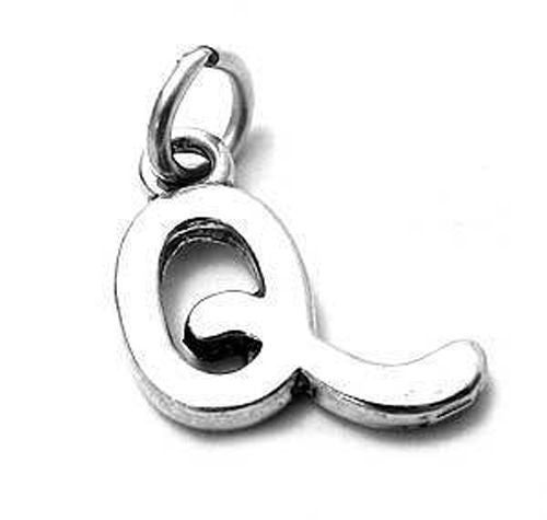 Gorgeous Fancy Initial Q Charm | Wholesale 925 Sterling Silver Jewelry | Alternate