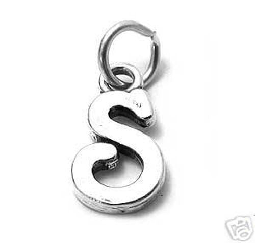 Gorgeous Fancy Initial S Charm | Wholesale 925 Sterling Silver Jewelry | Alternate