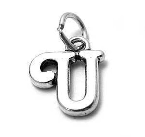 Gorgeous Fancy Initial U Charm | Wholesale 925 Sterling Silver Jewelry | Alternate