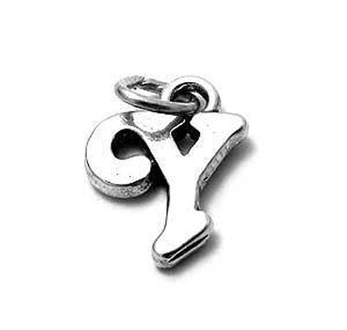 Gorgeous Fancy Initial Y Charm | Wholesale 925 Sterling Silver Jewelry | Alternate