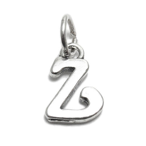 Gorgeous Fancy Initial Z Charm | Wholesale 925 Sterling Silver Jewelry | Alternate