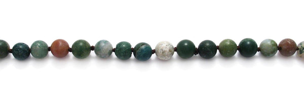 Genuine 60" Multi-Colored Fancy Jasper Bead Necklace w/ 9mm beads | Wholesale Fashion Jewelry | Item photo