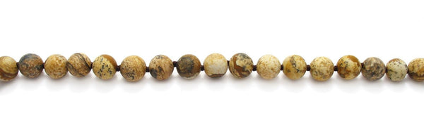 Genuine 60" picture jasper bead necklace w/ 9mm beads | Wholesale Fashion Jewelry | Item photo