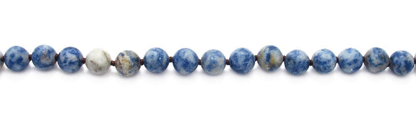 Genuine 60" Sodalite Bead Necklace w/ 9mm beads | Wholesale Fashion Jewelry | Item photo