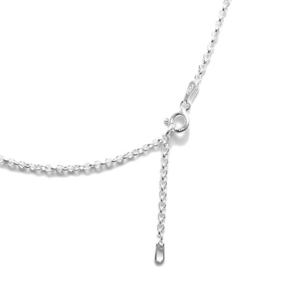 Hammered finish infinity knot adjustable pendant necklace | Wholesale 925 Sterling Silver Jewelry | Adjustable links photo
