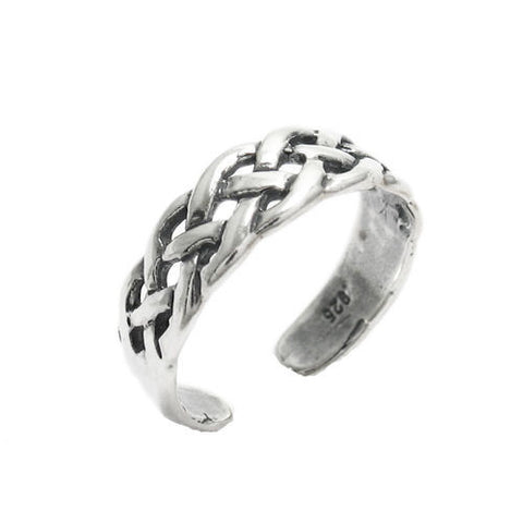 Intertwined Vine Design Toe Ring | Wholesale Sterling Silver Jewelry