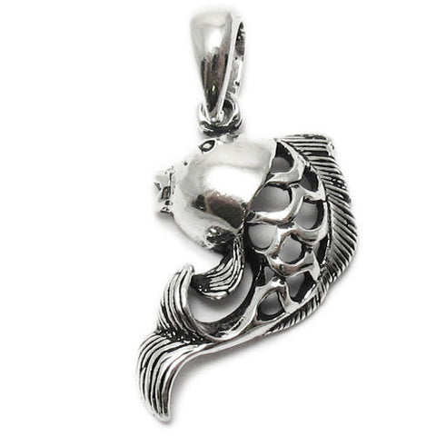 Lovely Kissing Fish Pendant | Wholesale 925 Sterling Silver Pendant - Jewelry