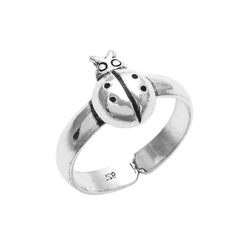 Cute Ladybug Toe Ring | Wholesale Sterling Silver Jewelry