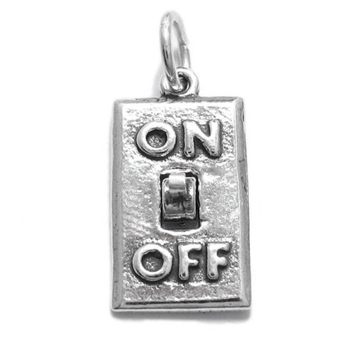 Light Switch On and Off Charm | Wholesale 925 Sterling Silver Charms - Jewelry | Main