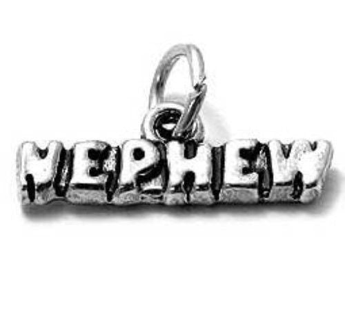 Charming "Nephew" Scripted Charm for your Amazing Nephew. Wholesale Sterling Silver Charms - Jewelry