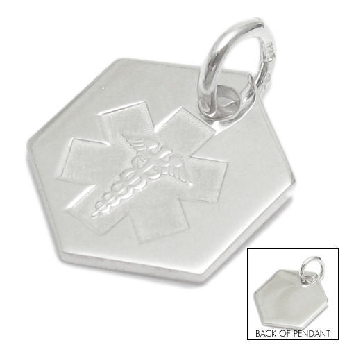 Exquisite Personalized Medical Pendant with Necklace Options | Wholesale 925 Sterling Silver Jewelry | Main