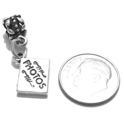 Timeless Photo Album Charm with Euro Bead. Wholesale Sterling Silver Charms - Jewelry. Alternate.