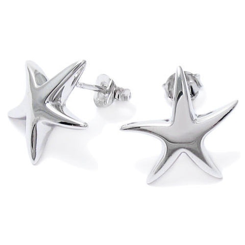 Pretty Polished Starfish Post Earrings | Wholesale Sterling Silver Jewelry | Main